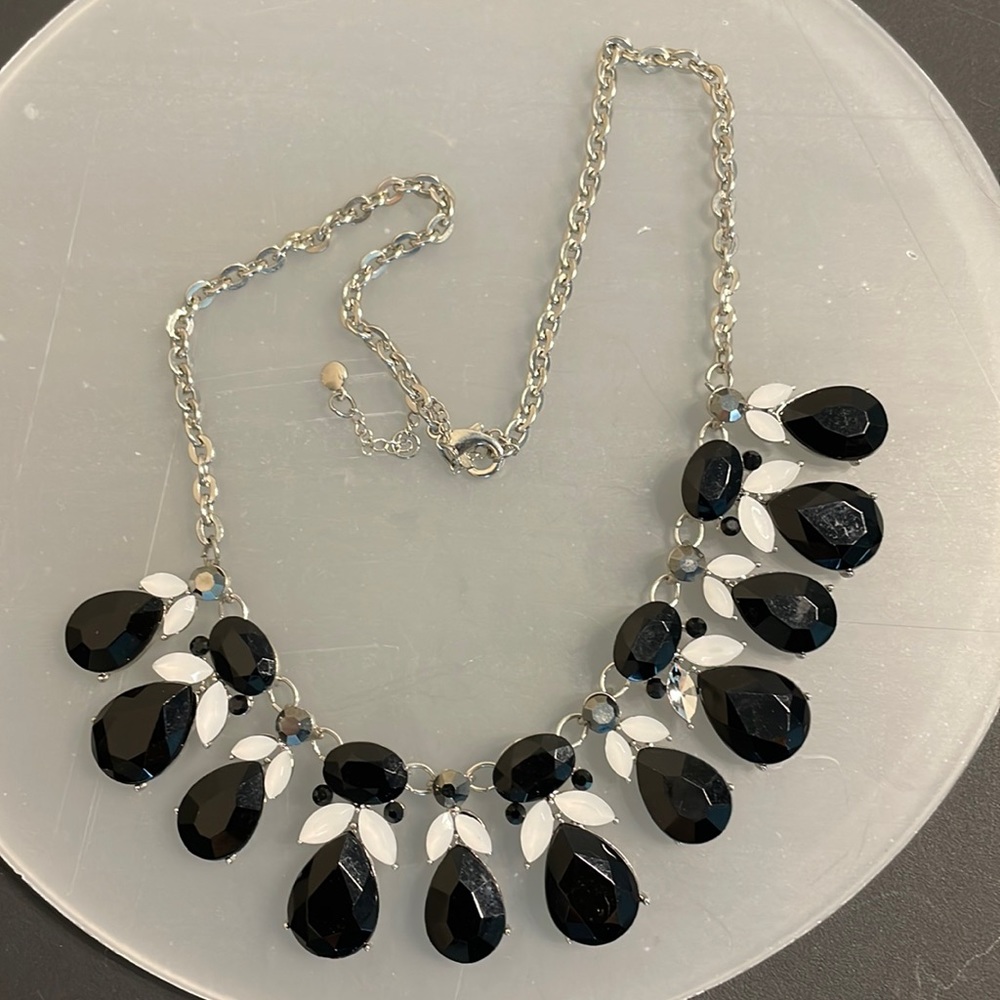 Black and silver necklace